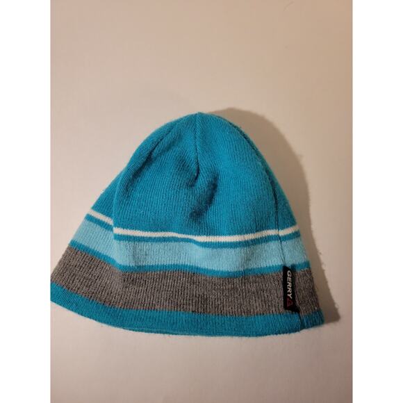 Gerry Multicolor Teal/Blue/Gray Mens Winter Beanie One Size - Picture 1 of 6